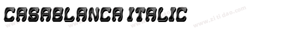 Casablanca Italic字体转换